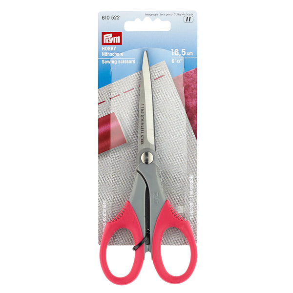 610522|Nähschere "Hobby" 16,5cm, rot
