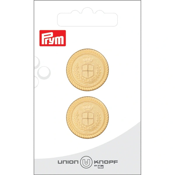 0040181 023 0843|Metallknopf Öse, 23mm, gold matt, 0843 gold matt