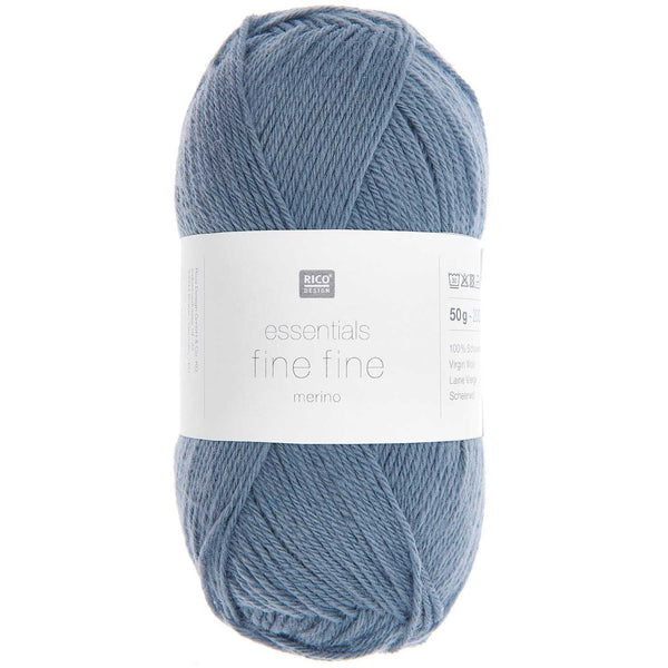 383340.007|Essentials Fine Fine Merino - 007 taubenblau, 007 taubenblau