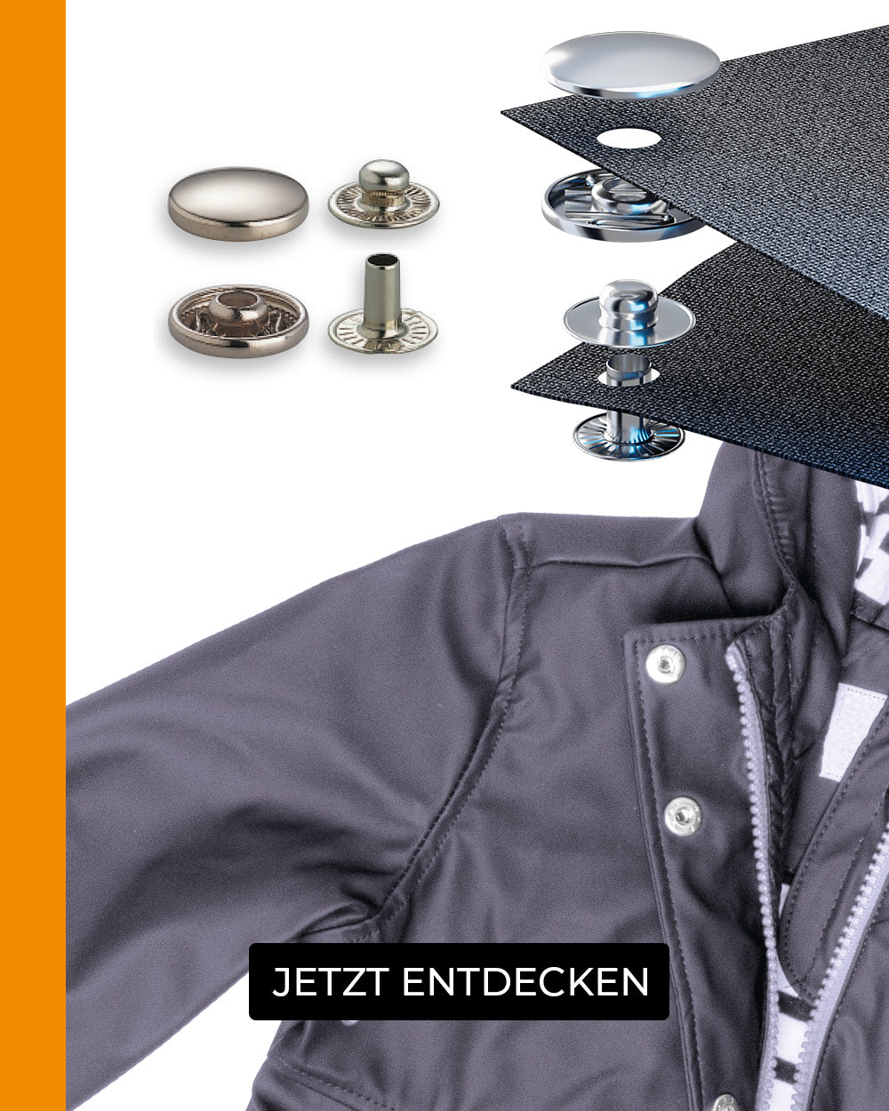 Anorak Druckknöpfe 