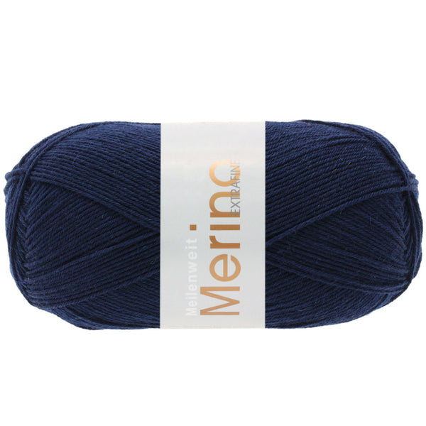 852356 0 2407|Meilenweit 100 Merino extrafine - 2407 nachtblau, 2407 nachtblau