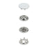 390770|Druckknöpfe Jersey, 12 mm, weiß, weiß;silberfarbig