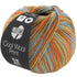 670834|Cool Wool Print - 834 orange/ocker/nougat/seegrün/graublau, 834 orange/ocker/nougat/seegrün/graublau
