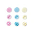 393007|Druckknopf Color Snaps, Prym Love, 12,4mm, rosa/hellblau/perle, rosa, hellblau, perle