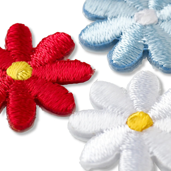 925425|Applikation selbstkl./aufb. Blumen bunt, mehrfarbig