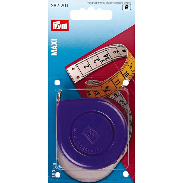 282201|Rollmaßband Maxi, 150cm/cm, gelb, weiß