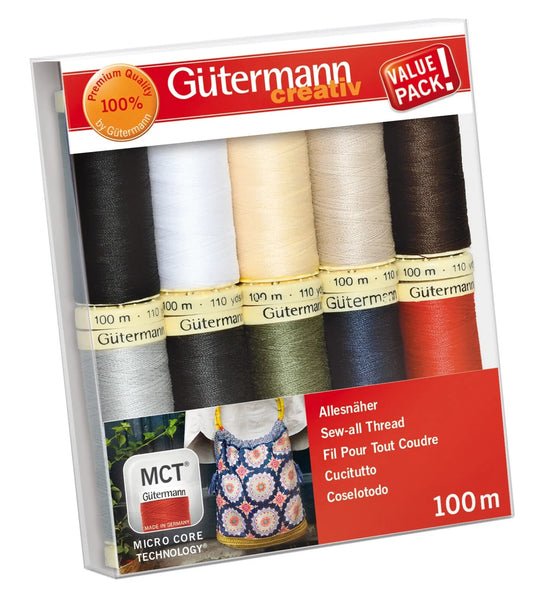 734006-1|Nähfaden-Set Allesnäher, 100 m/10, 1