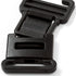 416350|Steckschnallen, flach, 25mm, schwarz, schwarz