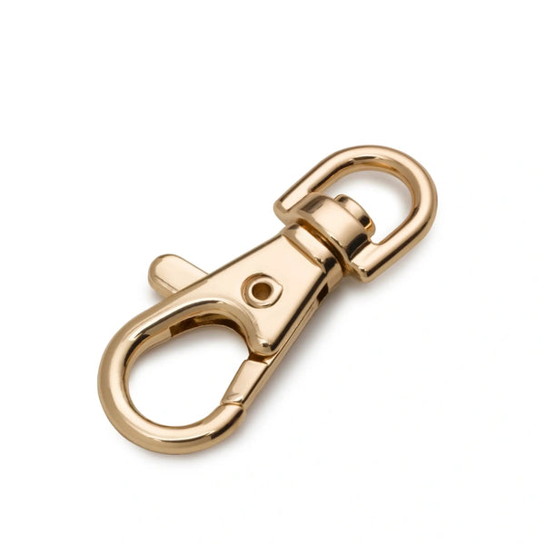 417899|Karabinerhaken 7 x 38mm, new gold, new gold