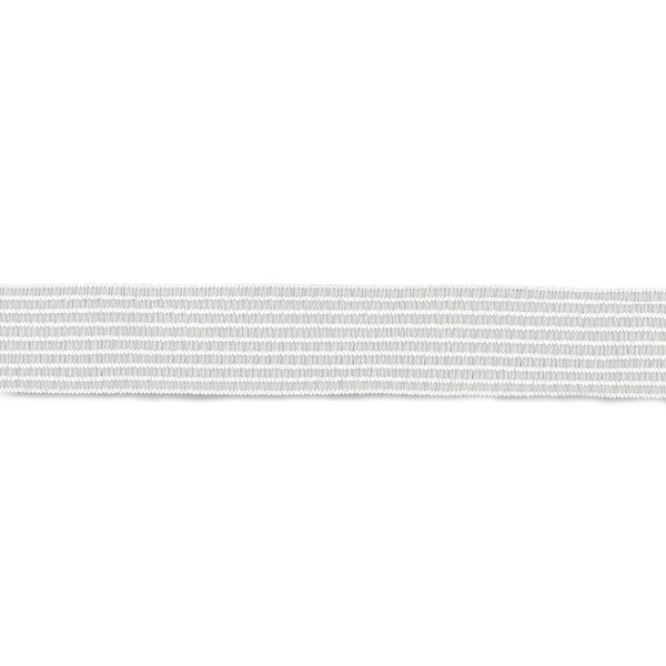 957134|Kräusel-Elastic, 25mm, weiß, 2m, weiß