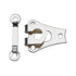 265227|Hosen oder Rockhaken und Stege, 9mm, silberfarbig, silberfarbig