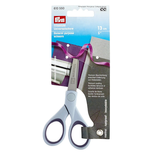 610550|Universalschere "Titanium" 13cm, grau
