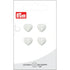 0043058 012 0012|Polyesterknopf 2-Loch, Herz, 12mm, weiß, 0012 weiß