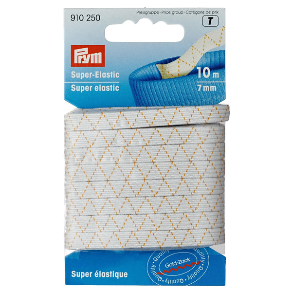 910250|Super-Elastic, 7mm, weiß, 10m, weiß