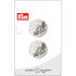 0041440 023 0083|Metallknopf Öse, 23mm, altsilber, 0083 altsilber
