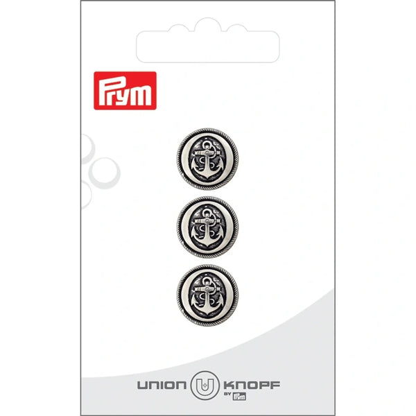 0015029 014 0083|Metallknopf Öse, 14mm, altsilber, 0083 altsilber