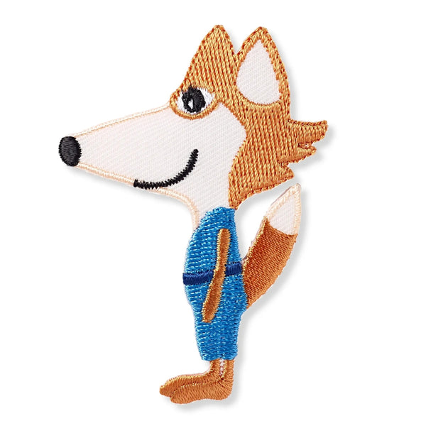 924208|Applikation Exklusiv Fuchs, orange/blau, mehrfarbig