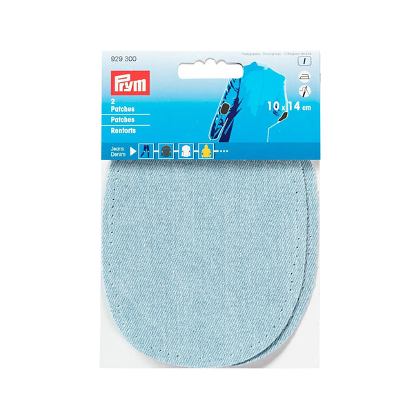 929300|Patches Jeans, aufbügelbar, 10 x 14cm, hellblau, hellblau