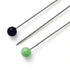 029265|Glaskopfnadeln, 0,60 x 30mm, bunt, 10g, silberfarbig, farbig sortiert