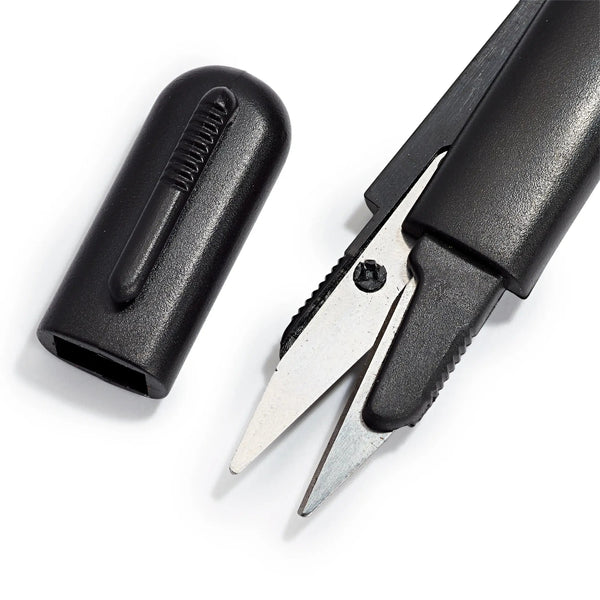 611505|Fadenschere ‘Hobby’ mit Standard-Griff und Schutzkappe, schwarz