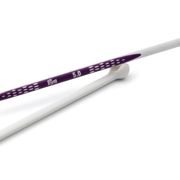190306|Jackenstricknadeln prym.ergonomics, 30cm, 5,00mm, alabasterweiß