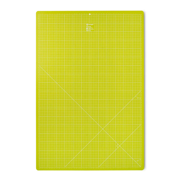 611468|Schneideunterlage cm/inch-Einteilung, 60x90cm, hellgrün, hellgrün