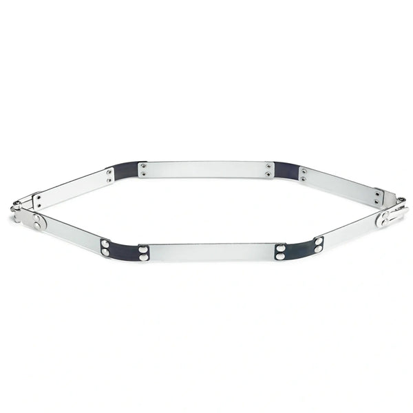 615244|Schnappverschluss 30cm, silberfarbig, schwarz