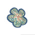926693|Applikation Blume Jeans, blau/rosa, blau rosa