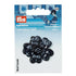 926182|Applikation Paillettenblume schwarz, mehrfarbig