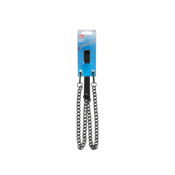 615251|Taschenkette Madonna, schwarz/gunmetal, gunmetal