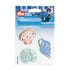 924298|Applikation selbstklebend/aufbügelbar Muscheln, blau rosa