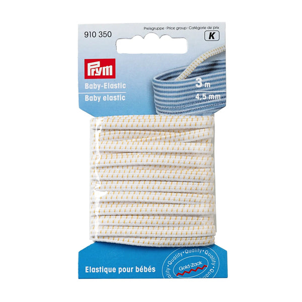 910350|Baby-Elastic 4,5mm, weiß, weiß