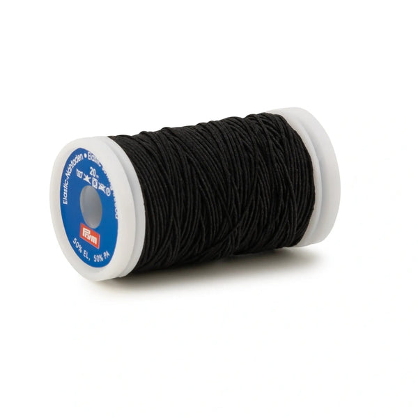 970010|Elastic-Nähfaden 0,5mm, schwarz, schwarz