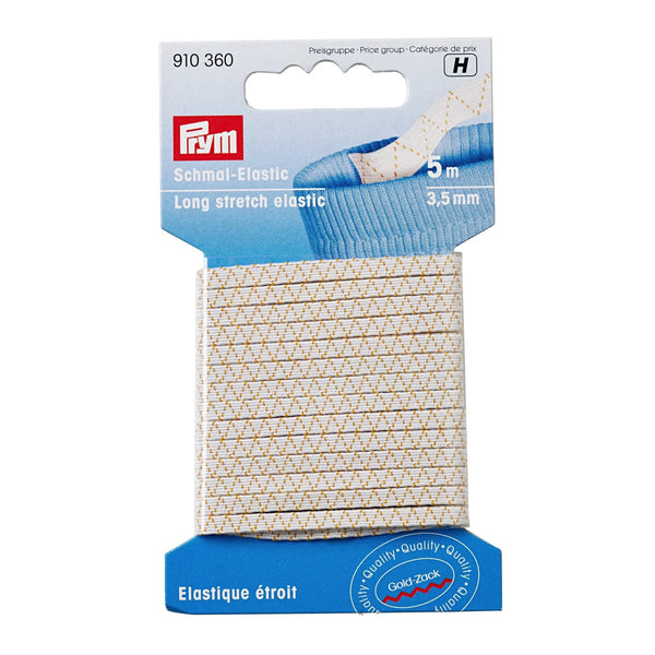 910360|Schmal-Elastic 3,5mm, weiß, weiß
