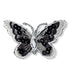 926369|Applikation Schmetterling, schwarz/weiß, mehrfarbig