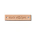403797|Applikation Leder "made with love", natur