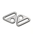 615830|Triangel-Ringe mit Steg, 25mm, gunmetal, gunmetal