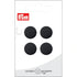 0034988 015 0080|Polyesterknopf Öse, 15mm, schwarz, 0080 schwarz
