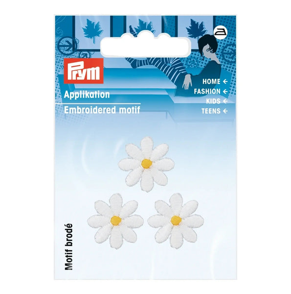 926720|Applikation Blumen klein, weiß, weiß