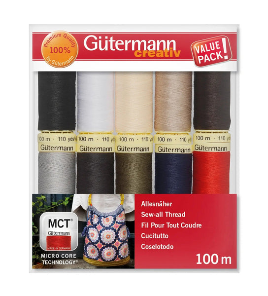 734006-1|Nähfaden-Set Allesnäher, 100 m/10, 1
