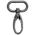 417942|Karabinerhaken 25 x 45mm, gunmetal, gunmetal
