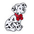 925391|Applikation Hund Dalmatiner, mehrfarbig