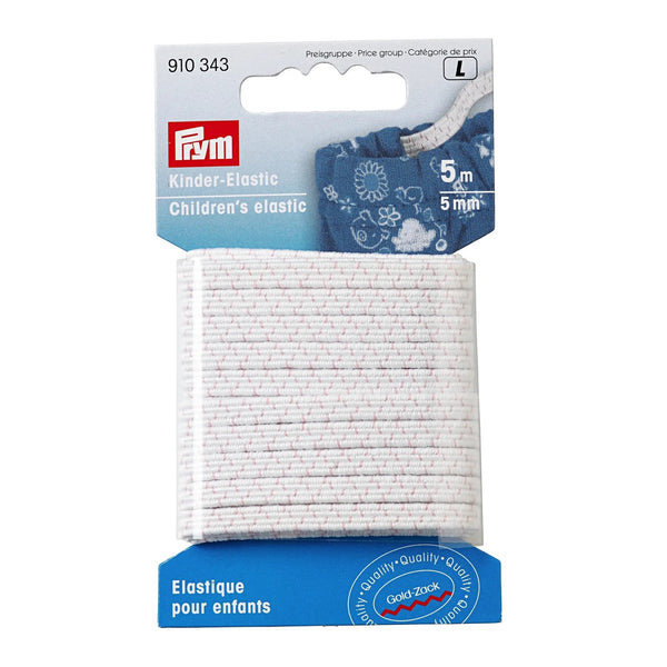 910343|Kinder-Elastic 5mm, weiß, weiß