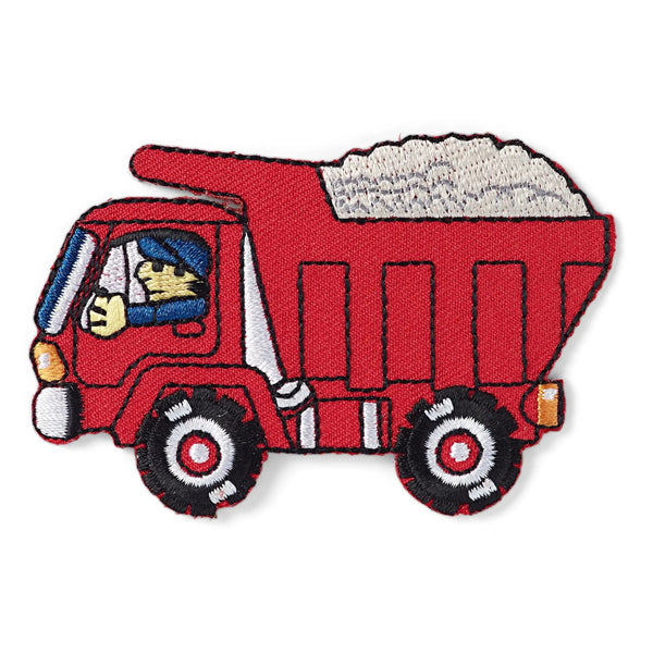 925360|Applikation Lastwagen rot, mehrfarbig