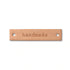 403795|Applikation "handmade" Label rechteckig, natur, natur
