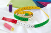 734581|Allesnäher Set, 10 Spulen à 100m, mit Schneidermaßband, mehrfarbig