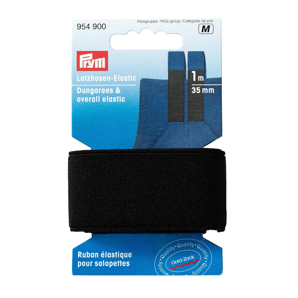 954900|Latzhosen-Elastic 35mm, schwarz, schwarz