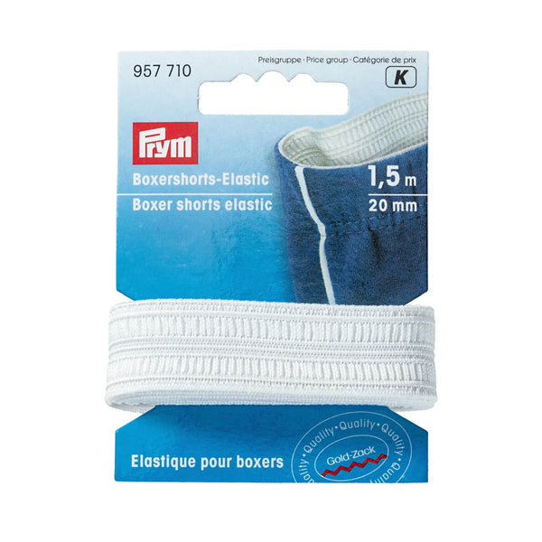 957710|Boxershorts-Elastic, 20mm, rohweiß, rohweiß