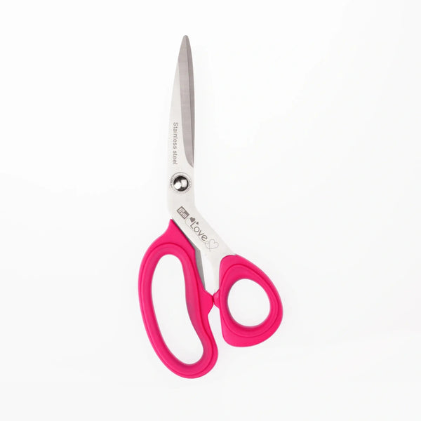 610542|Stoffschere Micro Serration, Prym Love, 21cm, pink, pink