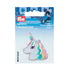 923211|Applikation Einhorn Kopf, pastell, mehrfarbig